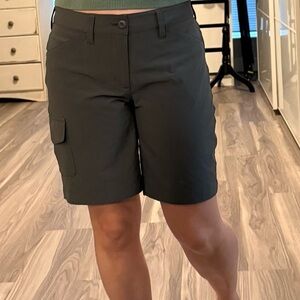 Eddie Bauer Women's Dark Gray Cargo Shorts